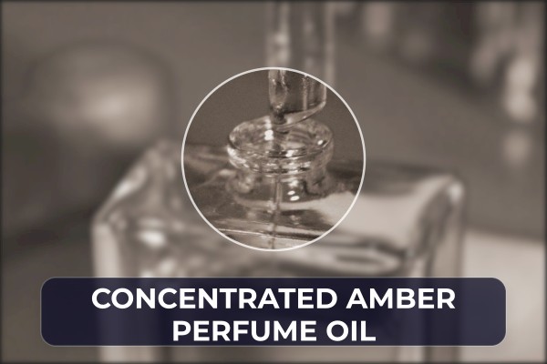 concentrated amber perfume oil