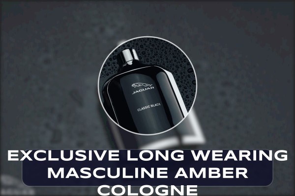 exclusive long-wearing masculine amber cologne