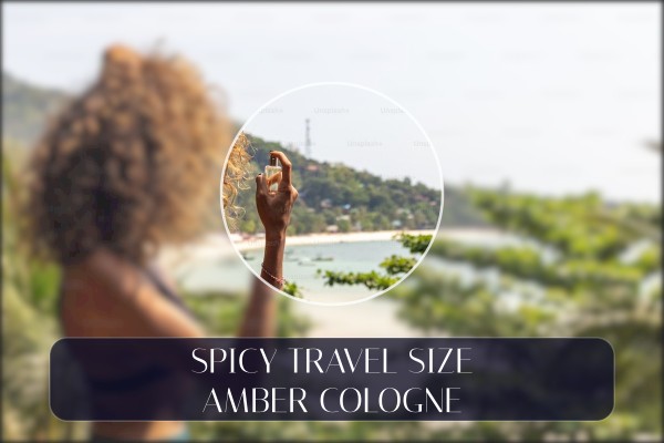 spicy travel size amber cologne